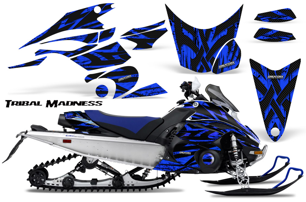 Yamaha FX Nytro 2010 Graphics Kit Tribal Madness Blue